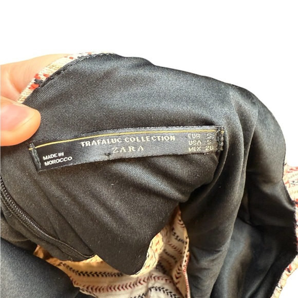 Zara TRF Women’s Small Multi Color Striped Dress Romper Cutout Tribal - Picture 7 of 11